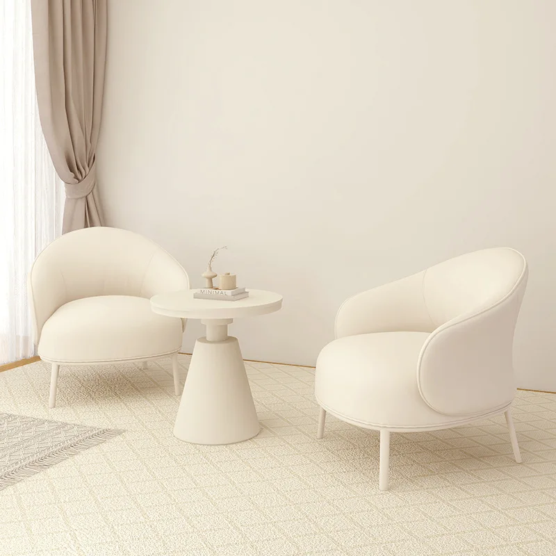 Hotel Reception Sofa Table and Chair Combination Sales Department Single Negotiation Sofa Living Room Balcony Leisure Chair