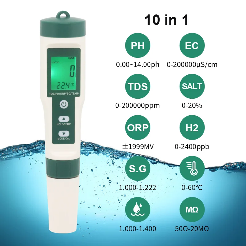 プール,ドリンク,ウォータージェット,10 in 1用の高品質モニターテスター