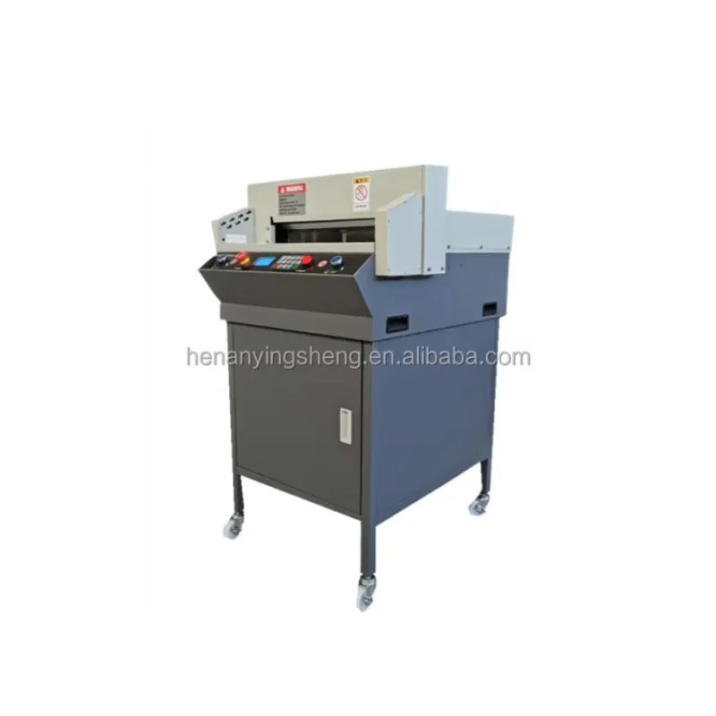 Pum Electric Paper Cutter Machine Book Spine Cutter Pink 2 Stroke Engine Wooden Box Packaging Sale Core Motor Bearing Gear PLC