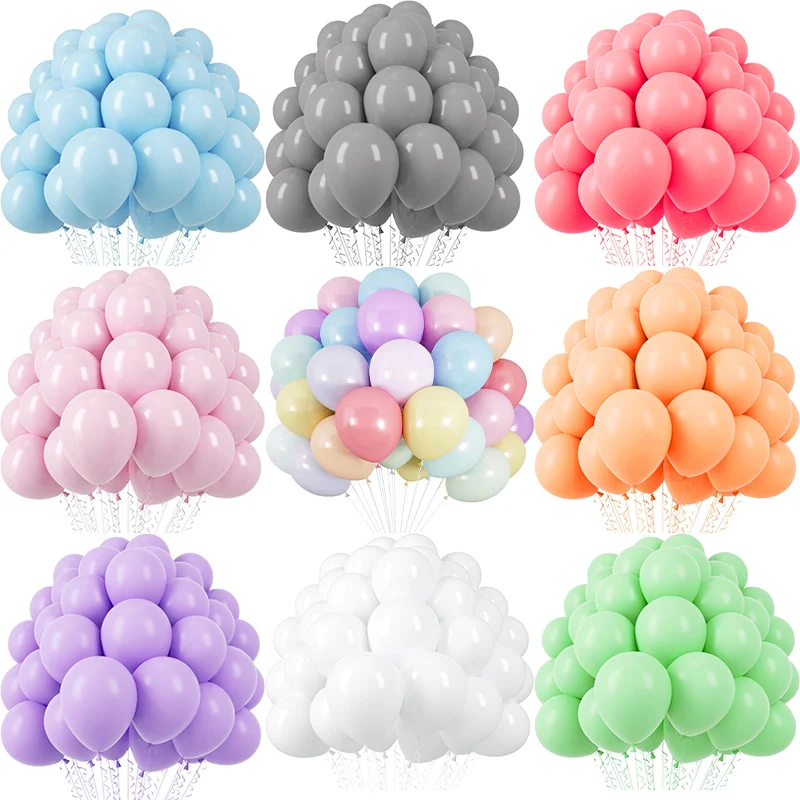 20Pcs Macaron Balloons 5/12inch Latex Helium Balloon Indoor Party Decoration Small Balloon Wedding Birthday Supplies