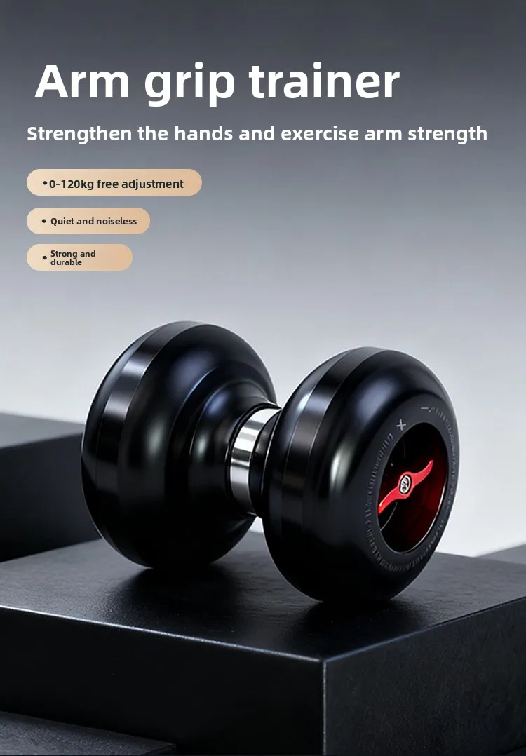 Professioneller 120kg Verstellbarer Griffkraft-Trainer, Hochleistungs-Arm-Muskel-Trainingsgerät, Handgelenk-Drehkrafttrainer, Twister-Ball für Core-Training und Fitness – Detail 1