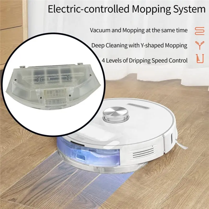 A66T-حاوية خزان المياه صندوق التحكم في الغبار الكهربائي 2 في 1 لـ Ultenic T10/For Ultenic T10+ Sweeper #4