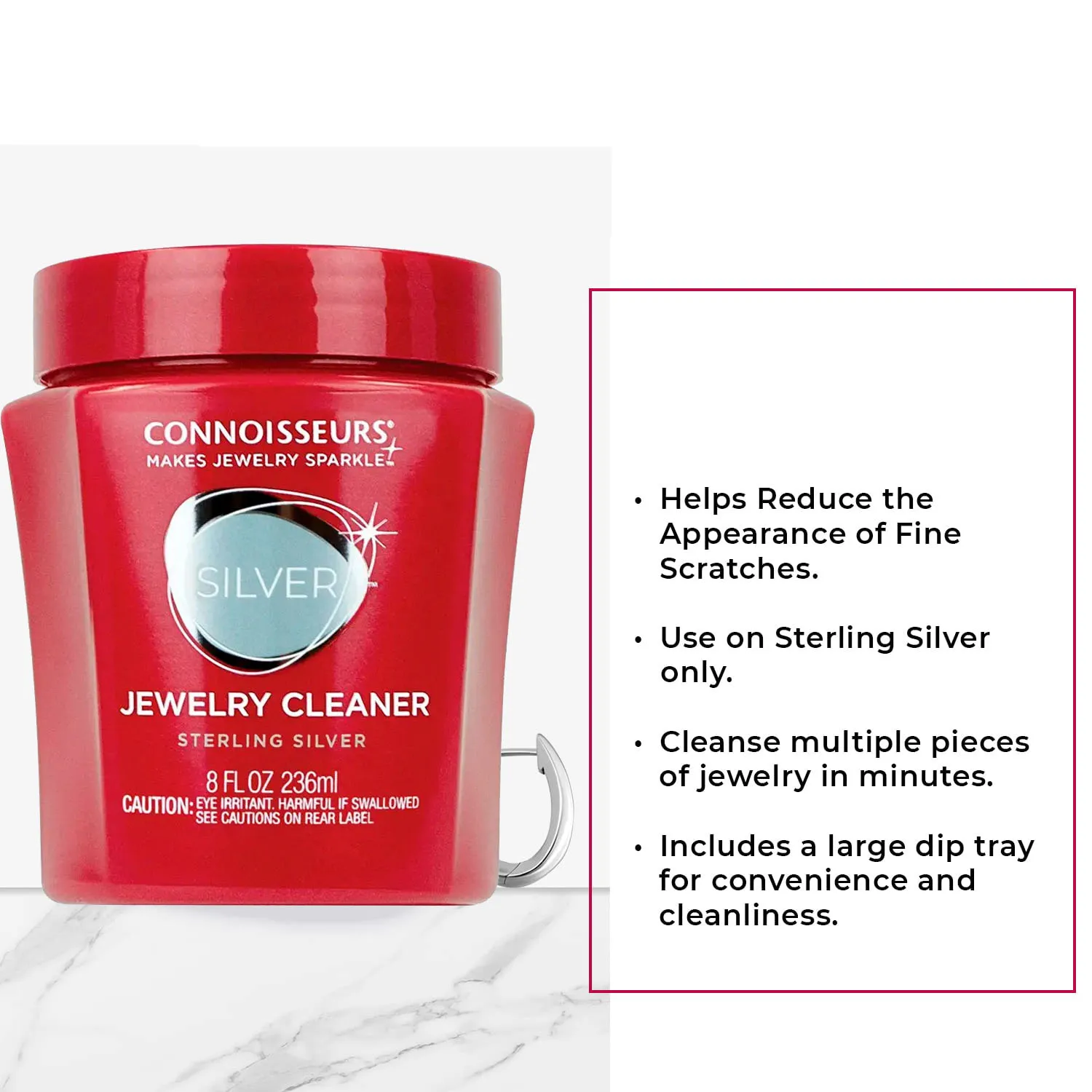 Imagem -02 - Conhecedores-sterling Silver Jewelry Cleaner Edição Premium Jewelry Wash Oxidado Wipe Revitalização Detergente Jóias Descontaminação
