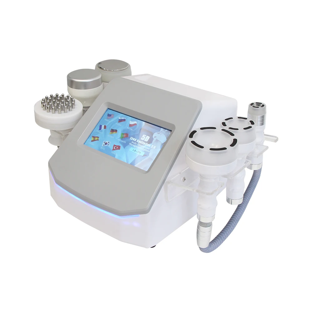 AOKO 6 In 1 120K Cavitation Vacuum 5D Ultrasonic Body dimagrante MachineFat Burning Cellulite Removal Massage Blast Beauty Device