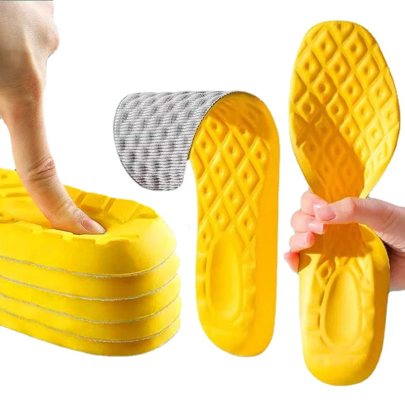 2pcs Latex Memory Foam Soft Insoles Women Men Sport Running Foot Support Shoe Pad Breathable Orthopedic Feet Care Insert Cushion