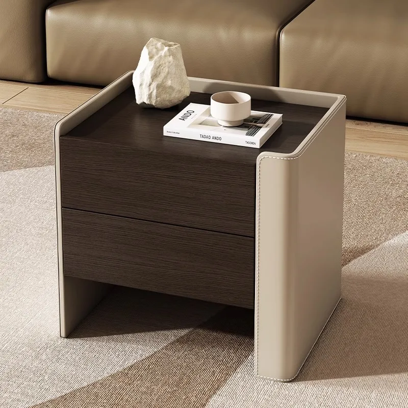 Luxury Modern Bedside Table Nordic Style Delicacy Aesthetic Night Table Storage Design Mesita De Noche Bedroom Furniture