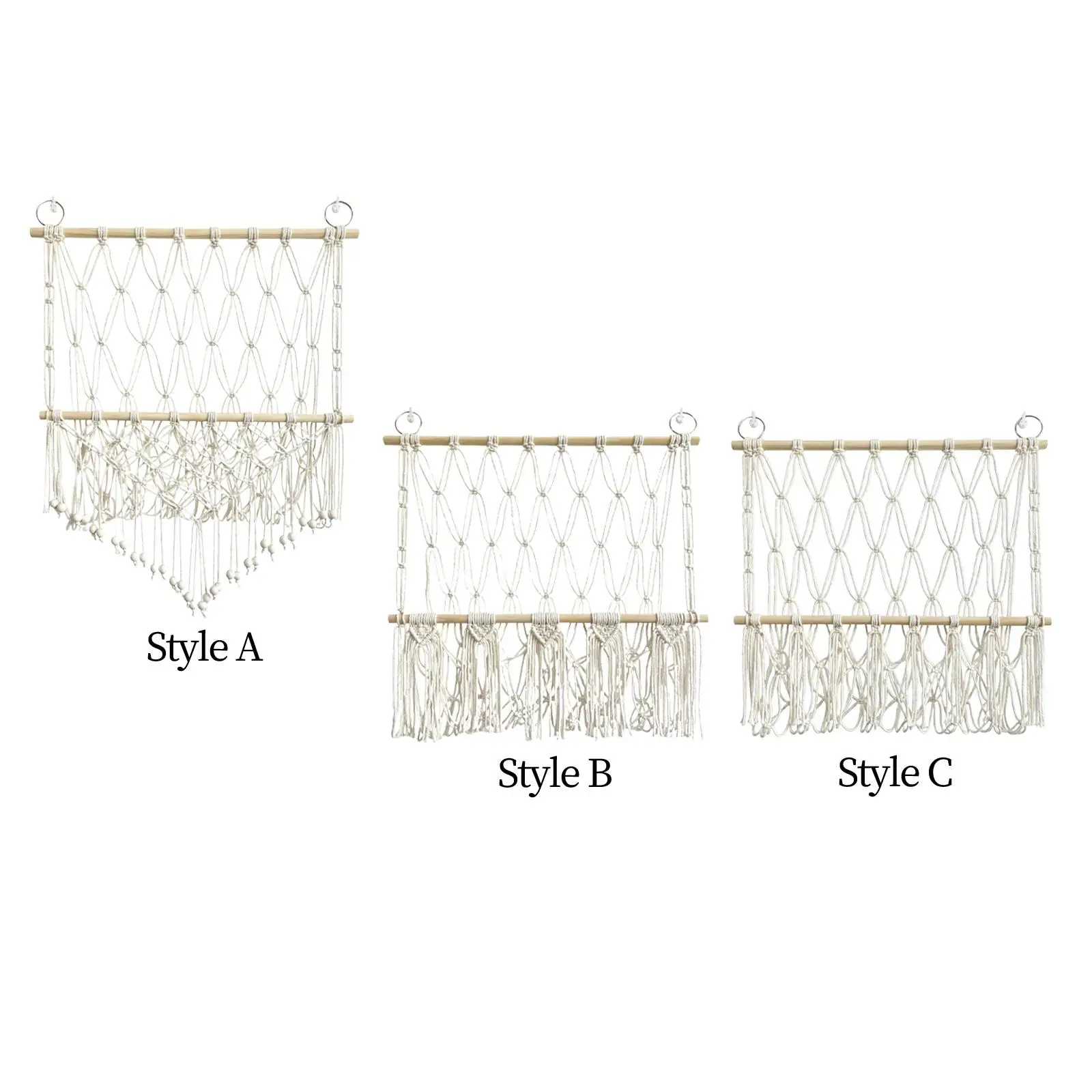 Stuffed Animal Net Hand Woven Hammock Net Soft Organizing Cotton Rope Organizer