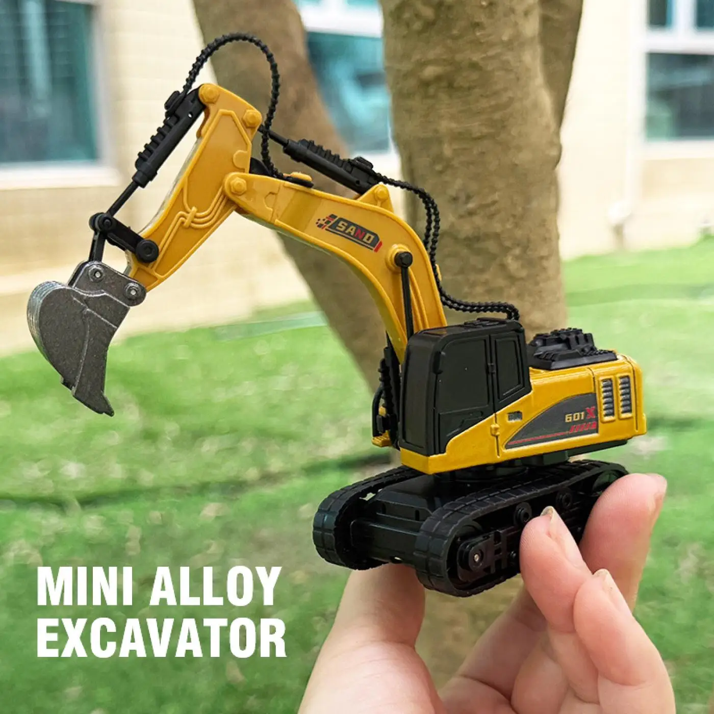 1/64 Mini RC Engineering Car Alloy Model Excavator Dumper Dump Truck Loader Bulldozer Tractor Collection Toys for Kids Gifts