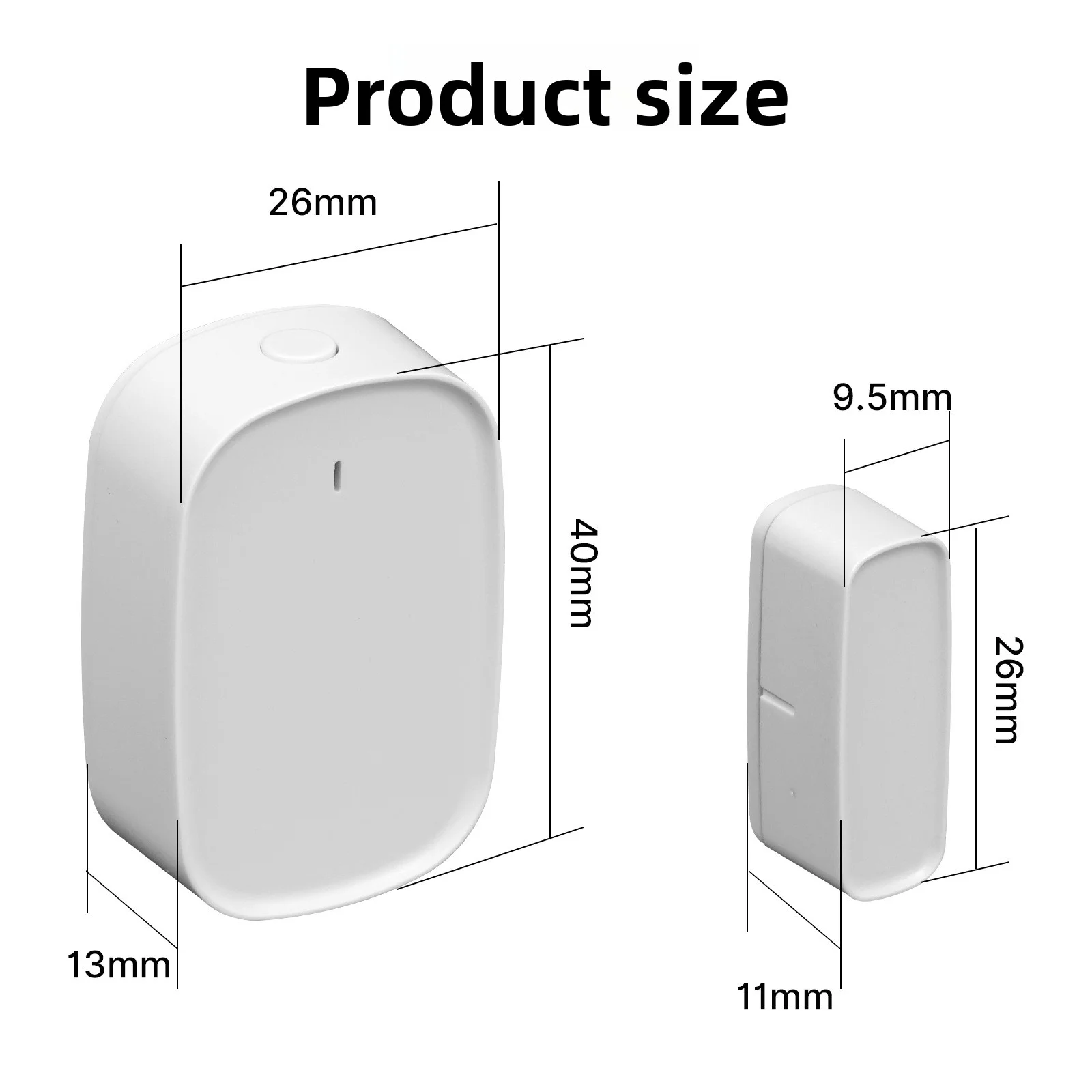 Zigbee Sensor inteligente de puertas y ventanas Graffiti Home Freestick Sensor de puertas y ventanas aplicación remota Control cronometrado seguridad inteligente