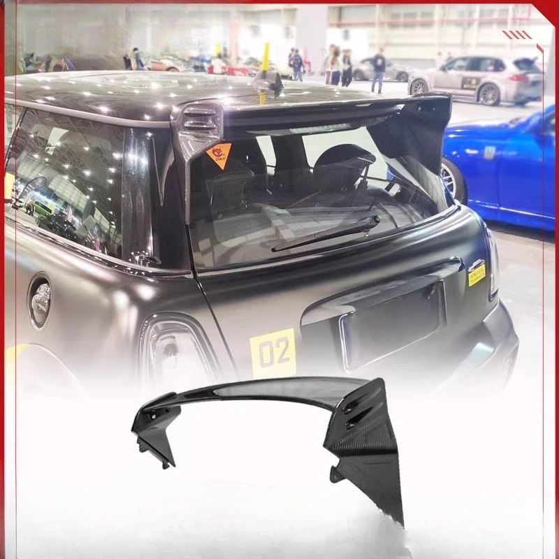 

Подходит для Mini Mini Cooper R56, модификация из углеродного волокна, заднее крыло JCW, персонализированное верхнее крыло, фиксированное ветровое крыло