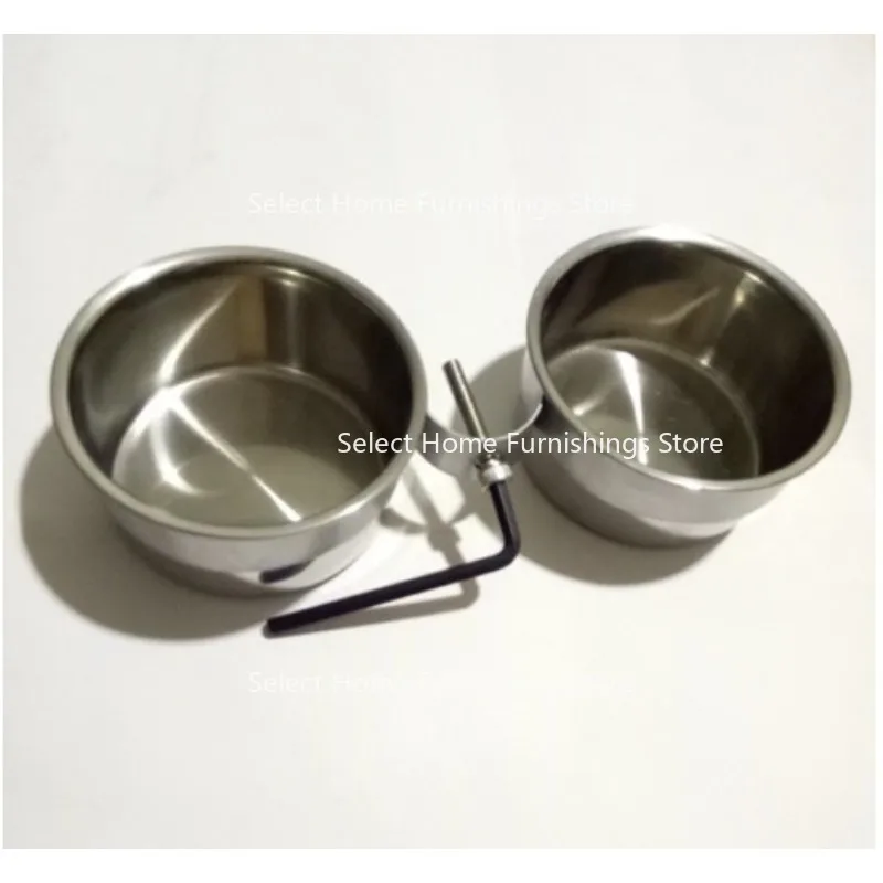 Suitable for Stainless Steel Cups and Parrot Bird Supplies Stand Accessories Single and Double Cups