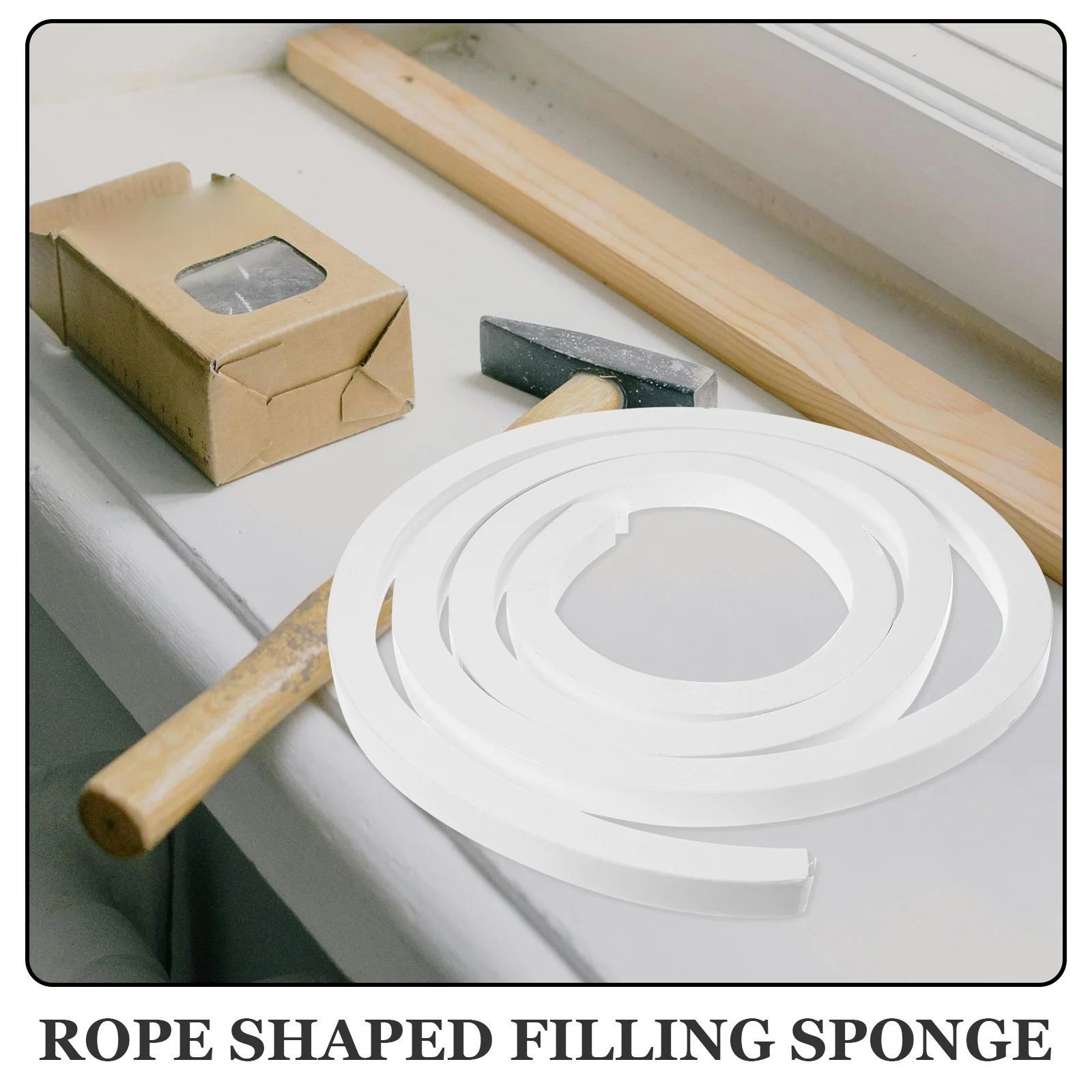 

Concrete Crack Filler Sponge Strip Square Flexible Gap Caulking Foam For Driveway Wall Cement Sealing Repair Tool