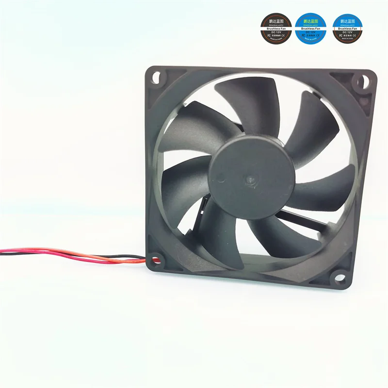 80*80*25mm New DFB802512H Double Ball Bearing 8025 12V 2W PWM 8CM Computer Case Cooling Fan