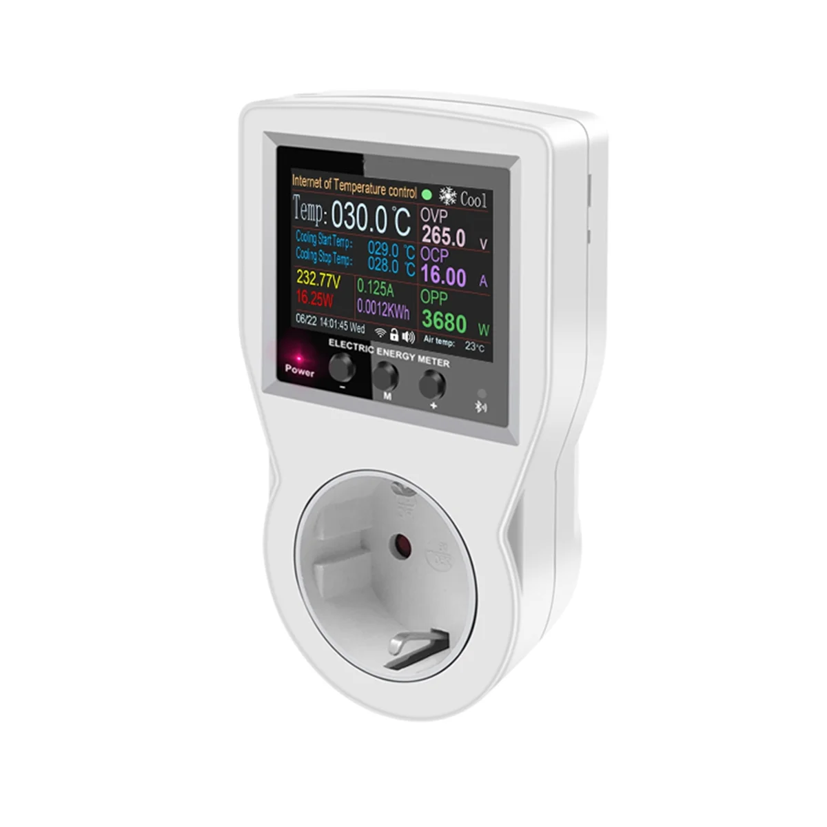 

Tuya Wifi Thermostat Socket 16A AC220V Digital Temperature Controller Socket Outlet Timer Switch Sensor EU Plug