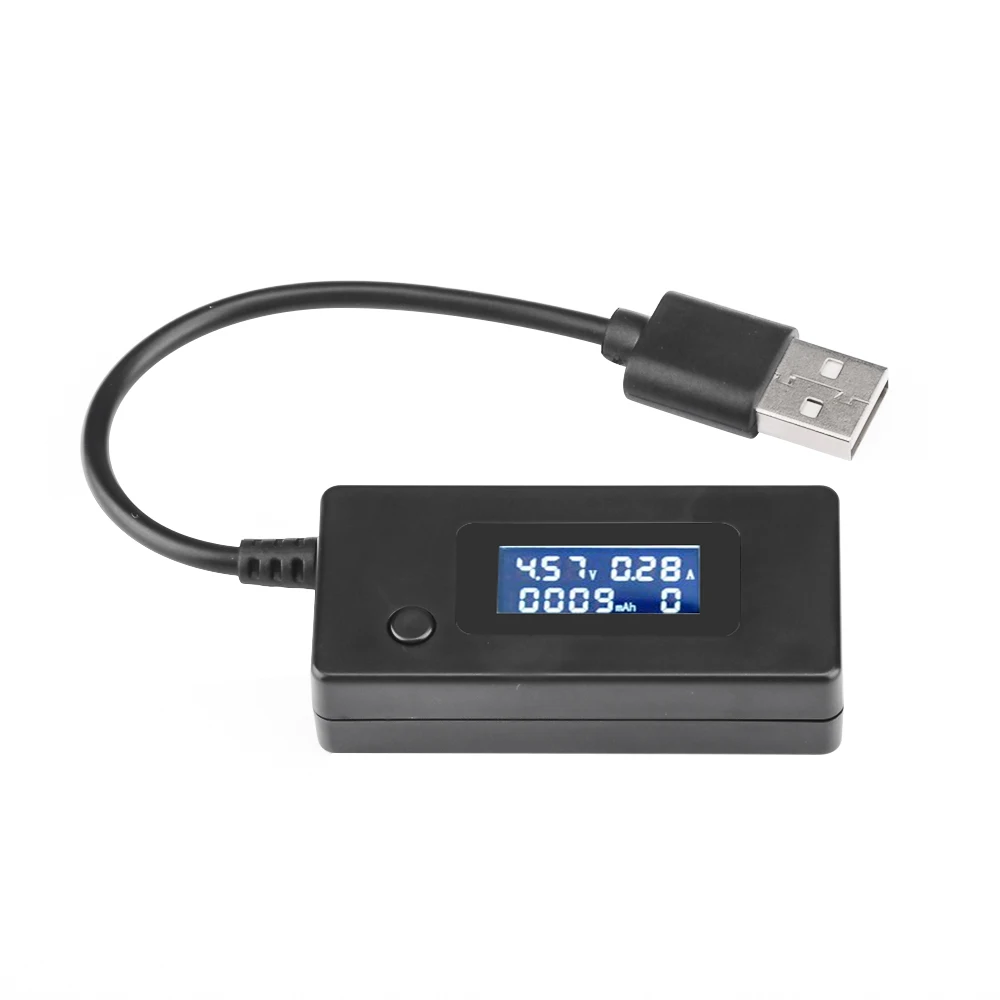 USB Power Meter Real Time Power Tester Voltage Ammeter Charging Capacity Tester LED Digital Display For Phones Electronic Device