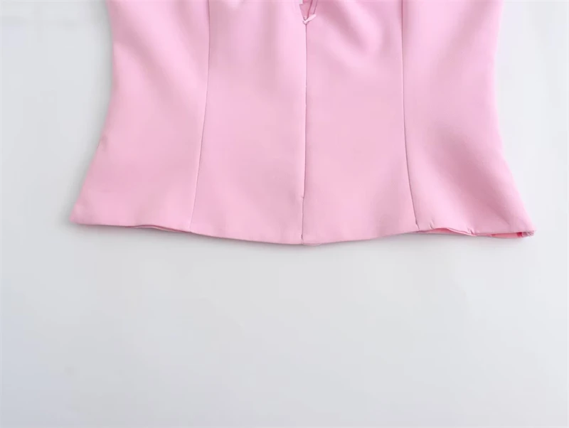 2024 Women\'s Set New Fashion Halterneck Slim Chic Women Suspenders Summer Ladies Mini Hakama Skirts Casual Women\'s Set