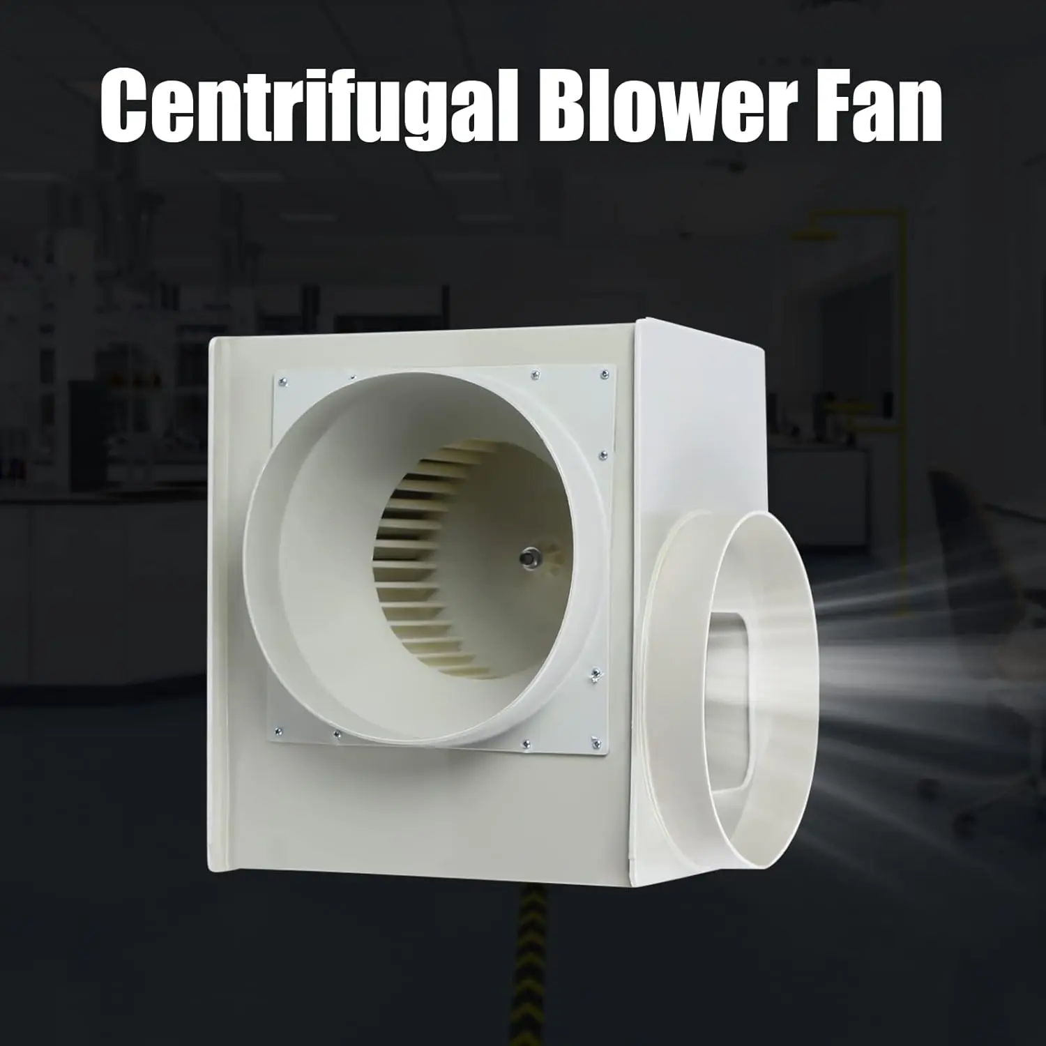 Kaibrite 10Inch Centrifugal Extractor Fan, 1354Cfm Commercial-Grade Centrifugal Fan, Ventilation Blower Fan, Lab Ventilator Fit