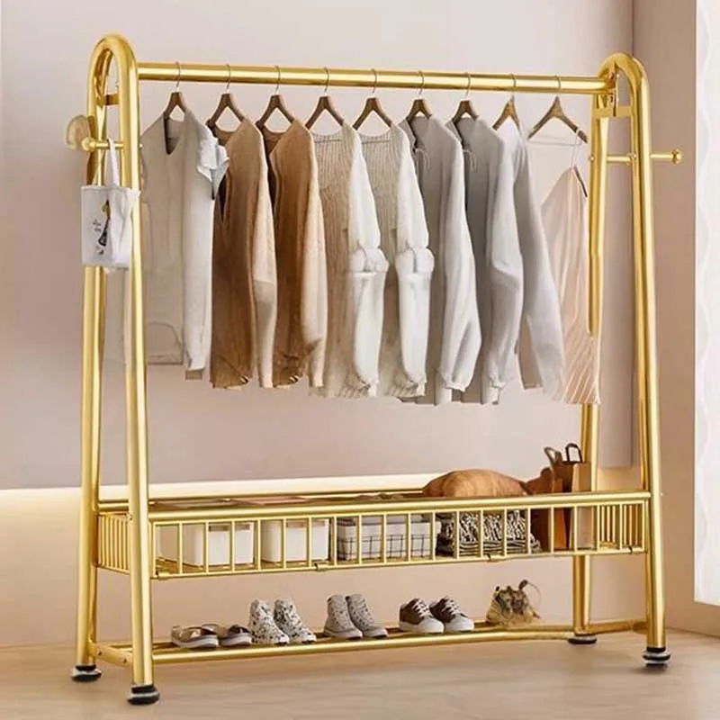 Thick Indoor Clothes Hanger Hooks Movable Modern Skirt Drying Rack Clothes Hanger Space Saving Storage Racks De Casaco Furniture