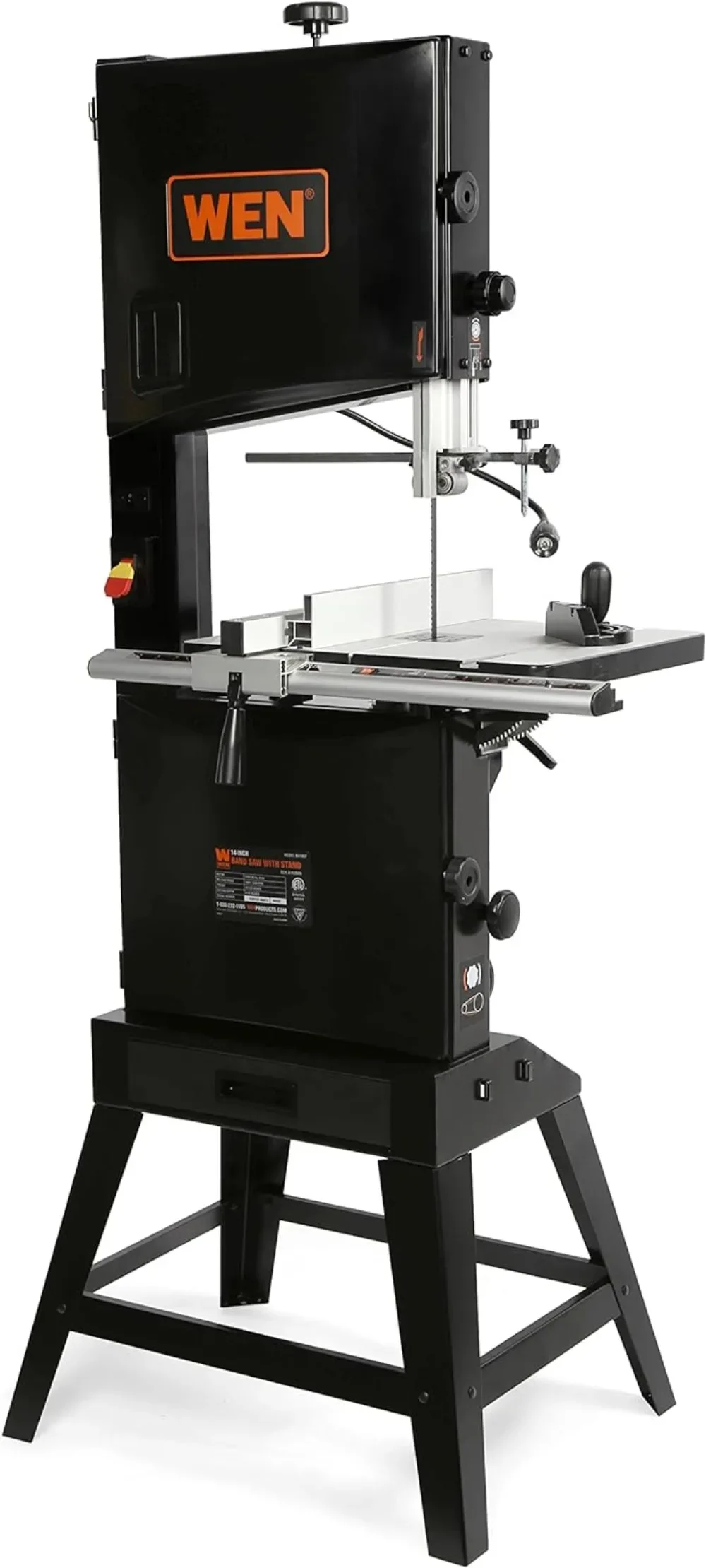 

(BA1487) Band Saw with Stand,Two-Speed,Black,14-Inch Operates At Two Speeds of Either 1480 or 3280 FPM