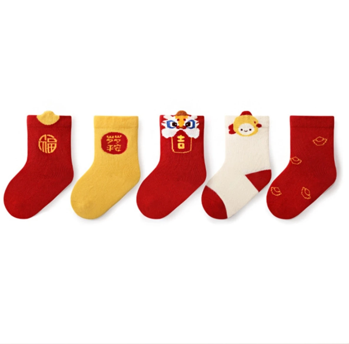 Baby Socks Boy girl Cotton Cute Children Red Socks Birthday Christmas NewYear Lucky Infant Newborn Toddler Winter Fall Socks