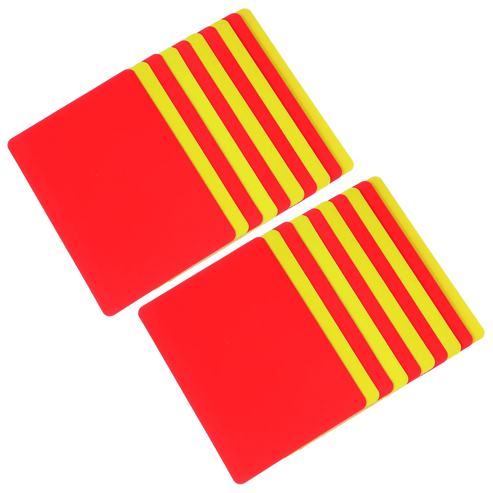 

Soccer Referee Cards 10pcs Red Yellow Football Card Set Professional Standard Judge Accessories Portable Score Sheets Notebook