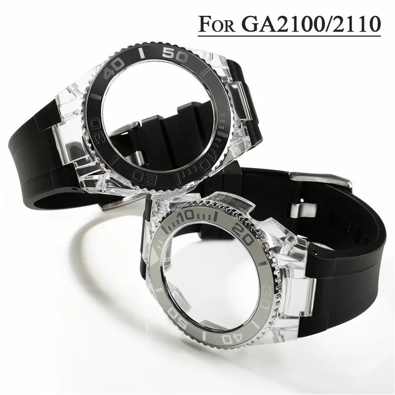 Modification Kit For Casioak GA2100 Mod Kit DIY Watch Strap Metal Watch Band Case Bezel for Casioak GA 2100 2110 Accessories Set