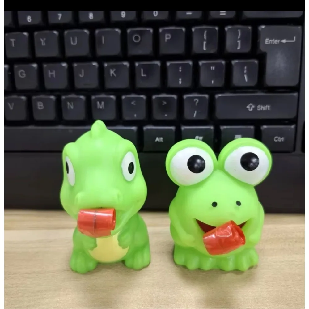Frog Dinosaur Tongue Out Squeeze Toy, Press Sound Stress Relief Fidget Doll, Interactive Cat Teaser Pet Toy Novelty Sensory Gift gallery 5