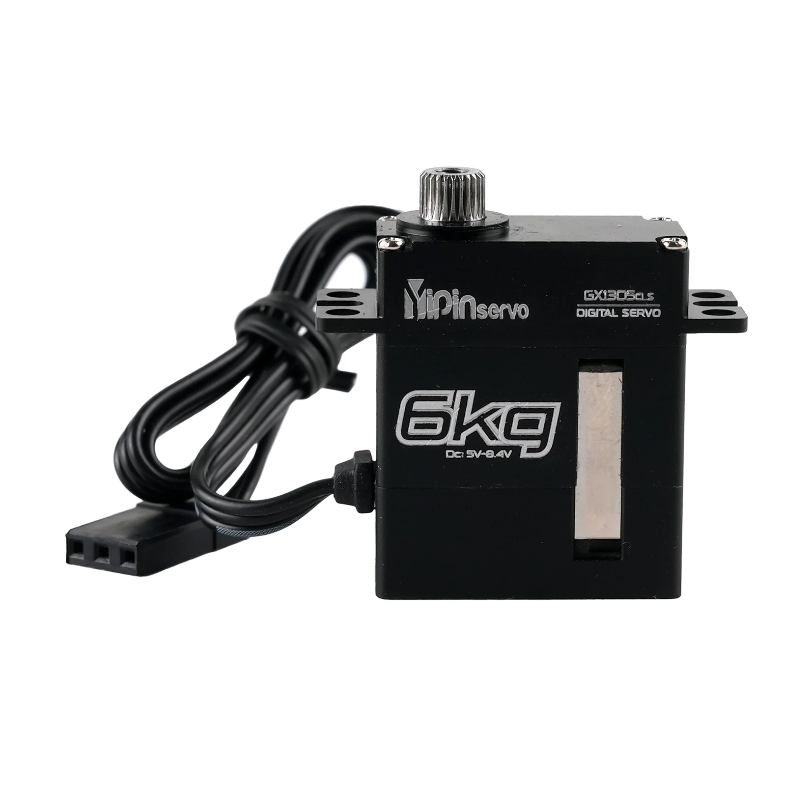 

Микросервопривод с крутящим моментом 6 кг, углом поворота 180-270 градусов, бесколлекторным двигателем и металлическим редуктором для радиоуправляемых роботов и автомобилей