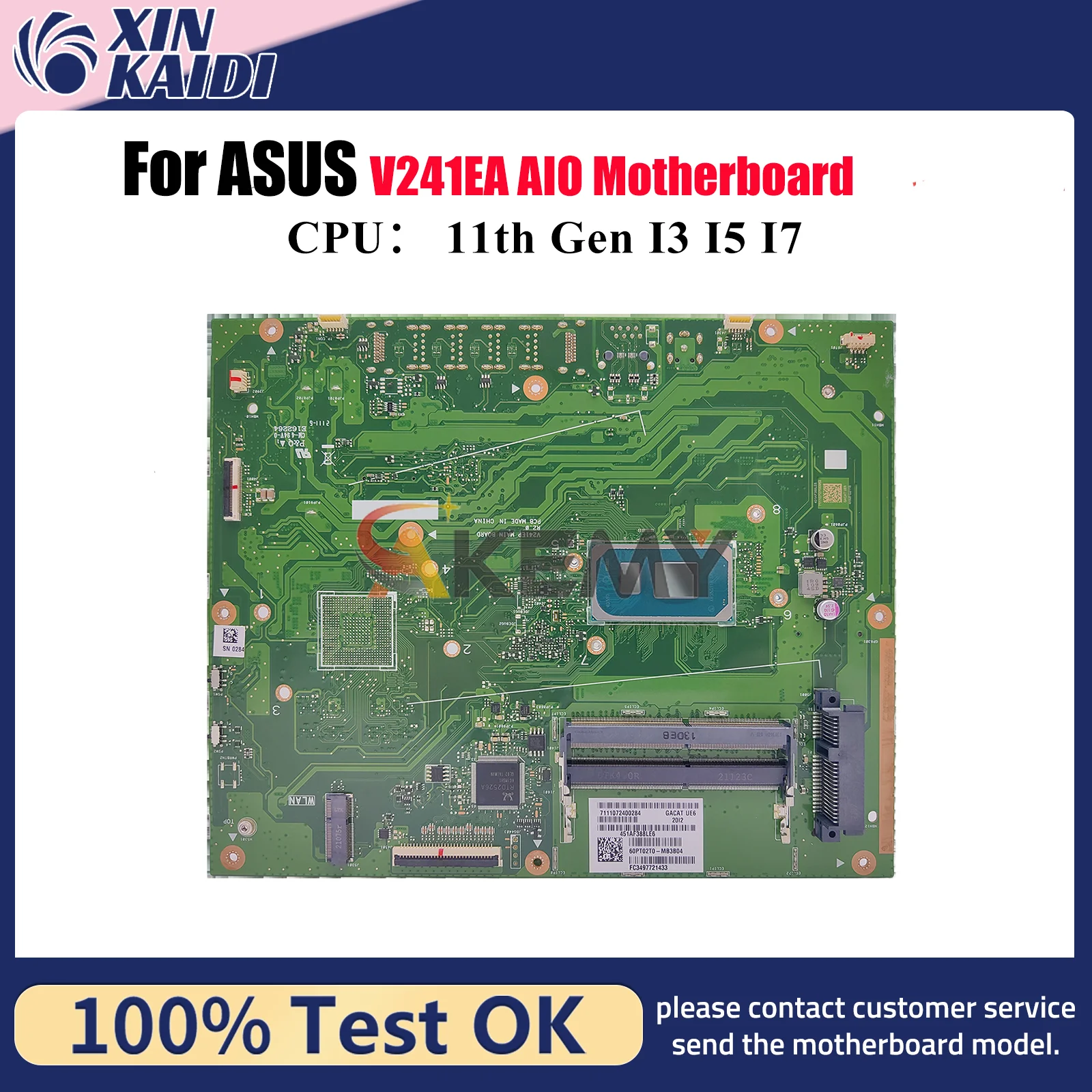 

V241EA Motherboard For ASUS Vivo AiO V241EA V241EP V241E Mainboard With I3 I5 I7 CPU 100% tests OK fast shipping High quality