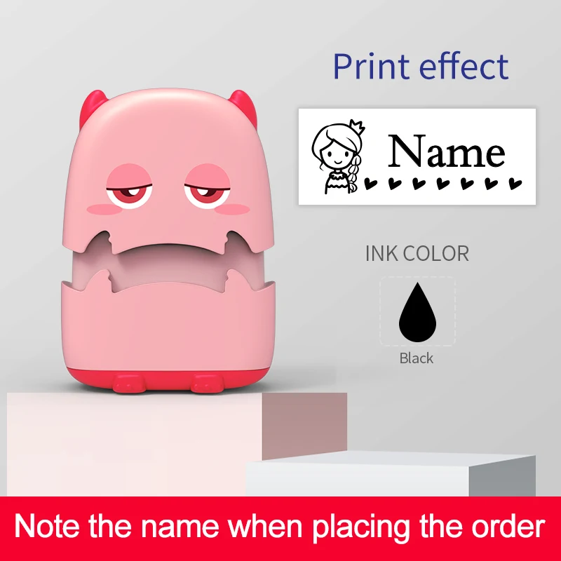 Benutzerdefiniertes Cartoon-Baby-Namenstempel-Set – wiederverwendbar für Baumwoll-/Modal-Kleidung und Schultaschen, ungiftige, wasserfeste Tintenversiegelung