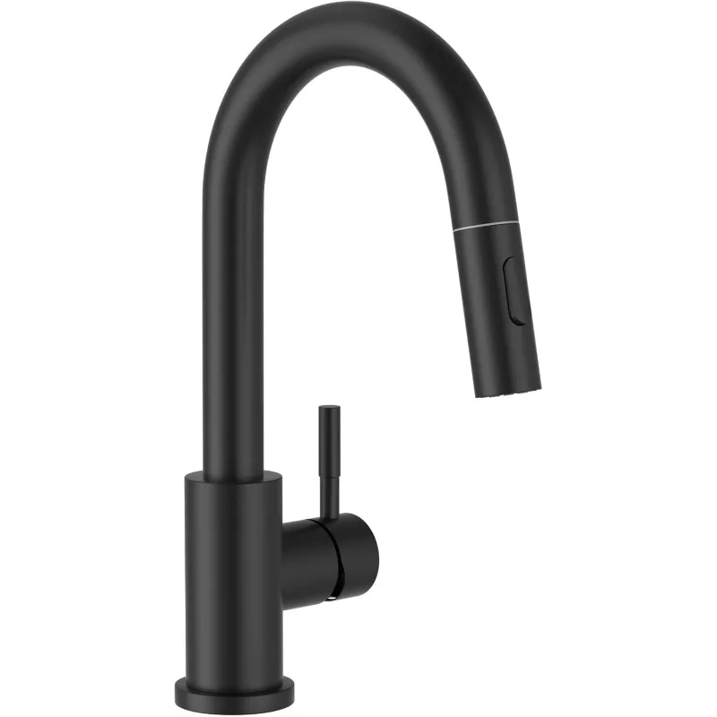 Bar Sink Faucet, Stainless Steel Kitchen Faucet, Sprayer with Drop Down, Modern Single Handle High Arch, Camper Outdoor Utility