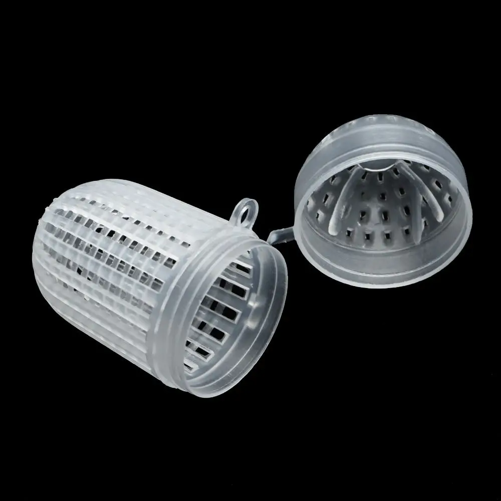 قفص صيد سمك ملتصق مضيء ، إغراء سمك ، حامل مغذي ، خطاف منقسم ، مغذي سباحة ، قفص طعوم ، 5 * لكل مجموعة