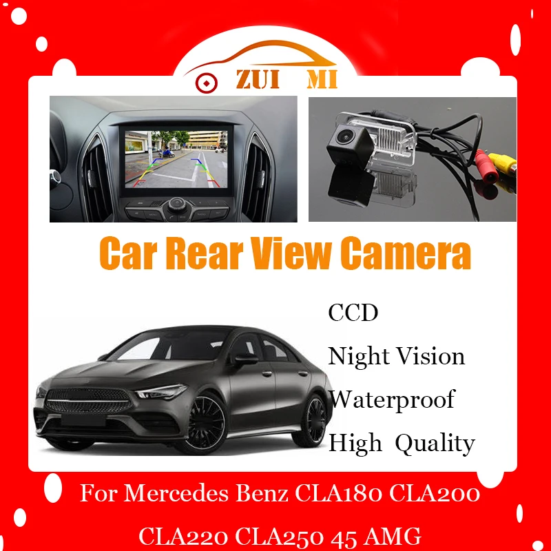 Car Reverse Rear View Camera For Mercedes Benz CLA180 CLA200 CLA220 Waterproof CCD Full HD Night Vision Backup Parking Camera