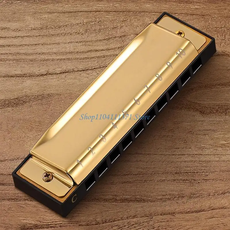 

P9FC Diatonic Harmonica for Key of C, 10 Holes 20 Tones, Blue Harp, Mouth Organ