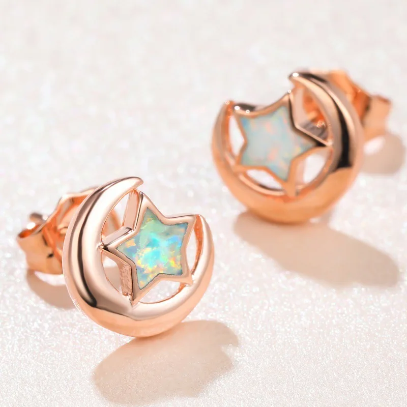 European and American New Five Pointed Star Australian Earrings Forest Series Simple, Personalized, Versatile, High-end Jewelry