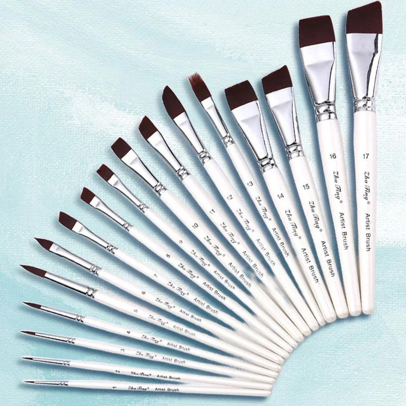 7/10/17 pezzi pennelli per il viso e il corpo artista di alta qualità pittura ad acquerello pennello per trucco festival carnevale strumenti speciali per il trucco