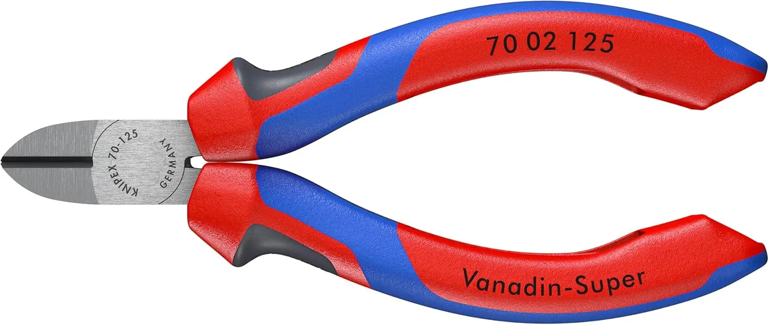 

Профессиональные диагональные кусачки с удобной рукояткой, размер 125 мм для точной резки