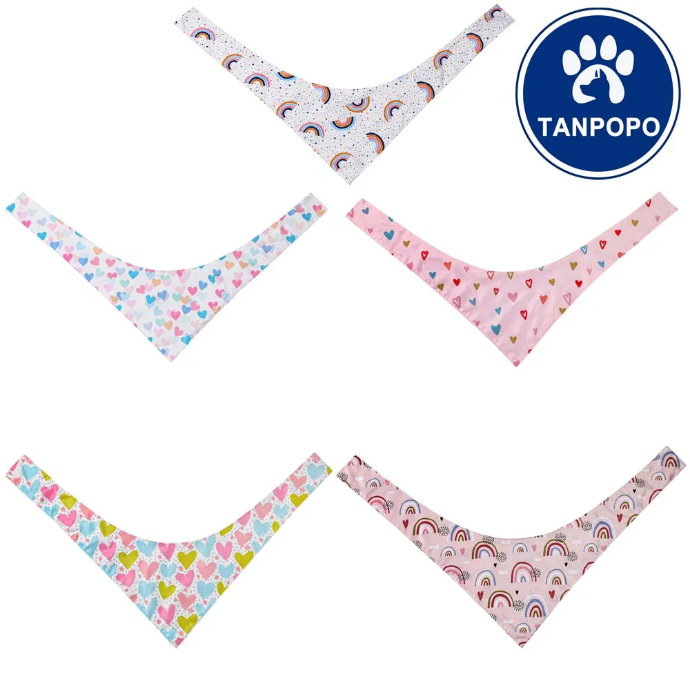 Premium Durable Fabric Unique Shape Adjustable Fit Multiple Sizes Offered Dog Bandana Pet Scarf Dog Accessories Dog Costume