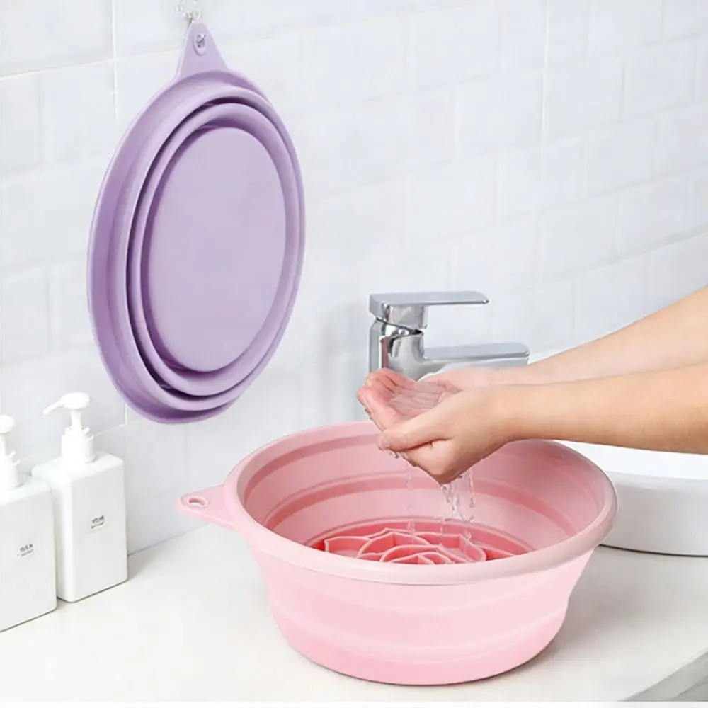 Silicone Ice Bath Washbasin Foldable Improved Blood Circulation Ice Bath Tub Bucket Relief Stress Rapid Cooling Bathing Travel