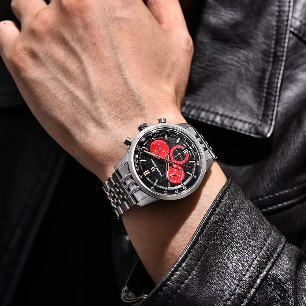 2026 Commercial Brand Pagani Design Men's Quartz Watches Sports Fashion VK63 Men's Watch All-Steel Calendar Watch for Men 10Bar