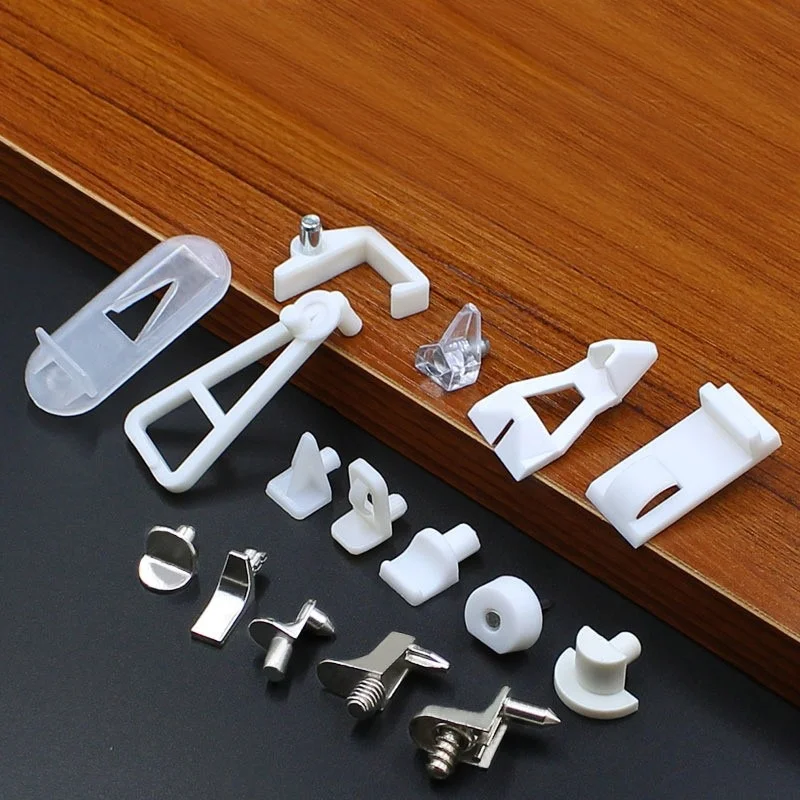 25Pcs Furniture Cabinet Cupbard Closet Glass Shelf Rest Support Holder Bracket Clip Clamp Pegs Pins