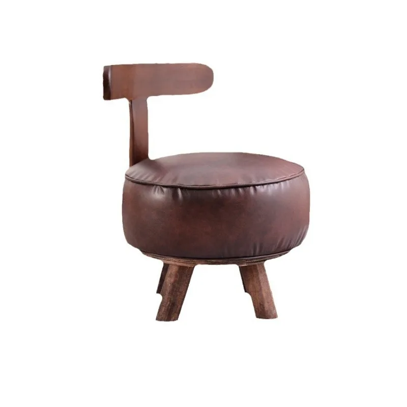 

Solid wood stool