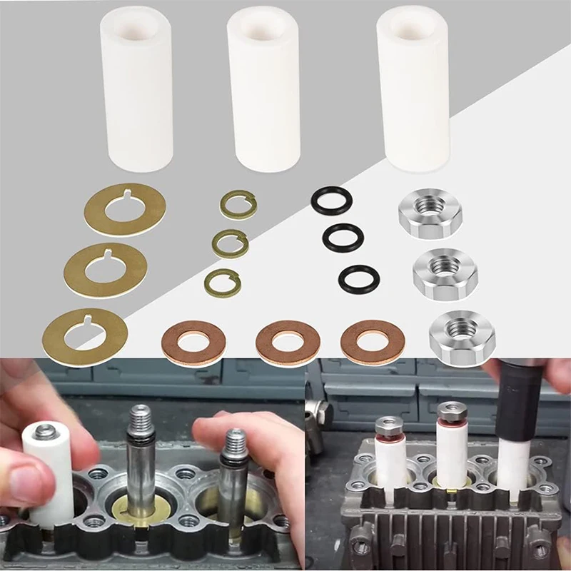 AR2546 18mm Piston Kit Ceramic Plunger Repair Kit for Annovi Reverberi RK RKA RKV XRCA XRV Pressure Washer Pumpsw AR2546 (18PCS)