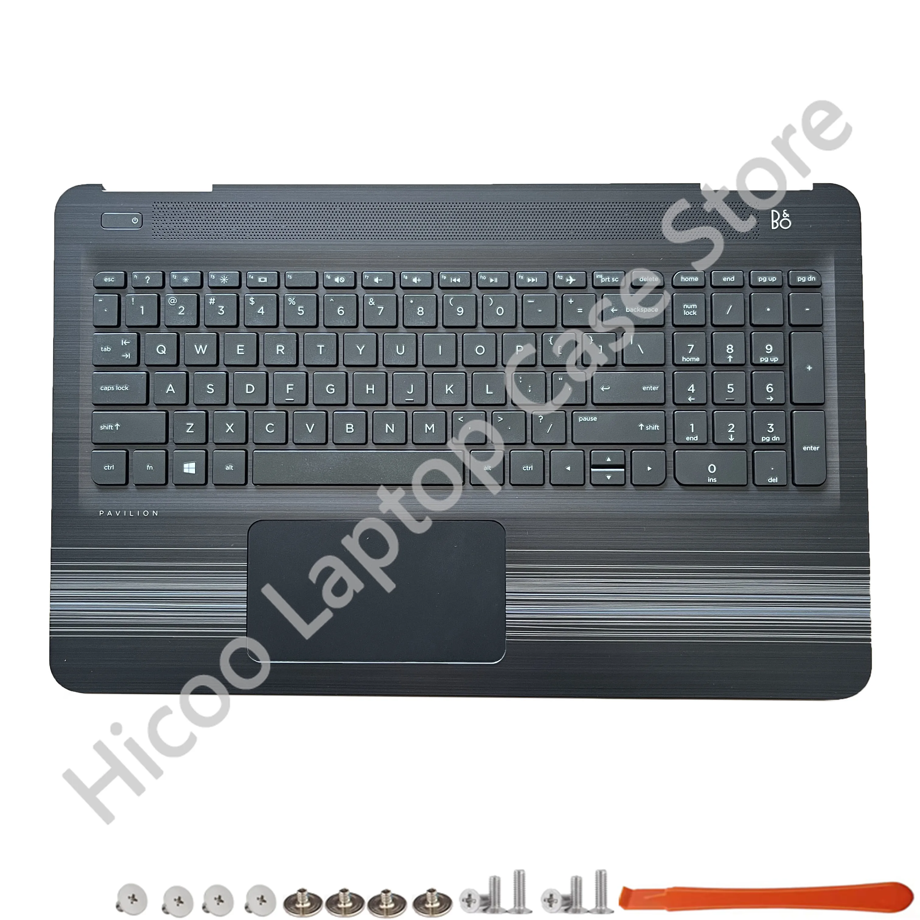 New Original For HP Pavilion 15-AU 15-AW 15-AL TPN-Q172 Q175 Palmrest Upper Top Case Cover With Keyboard Touchpad 856026-001