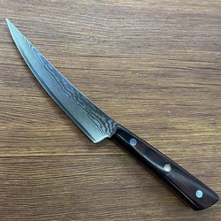 6 Inch Boning Knife 67 Layers Damascus VG10 Steel Blade Chefs Cleaver Steak Fish BBQ Kitchen Knives Wood Handle Cooking Tools