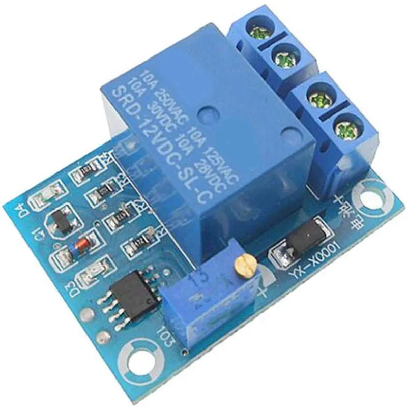 New-7 Decade 1R - 9999999R Programmable SMD Resistor With YX-X0001 DC 12V Battery Undervoltage Management Module