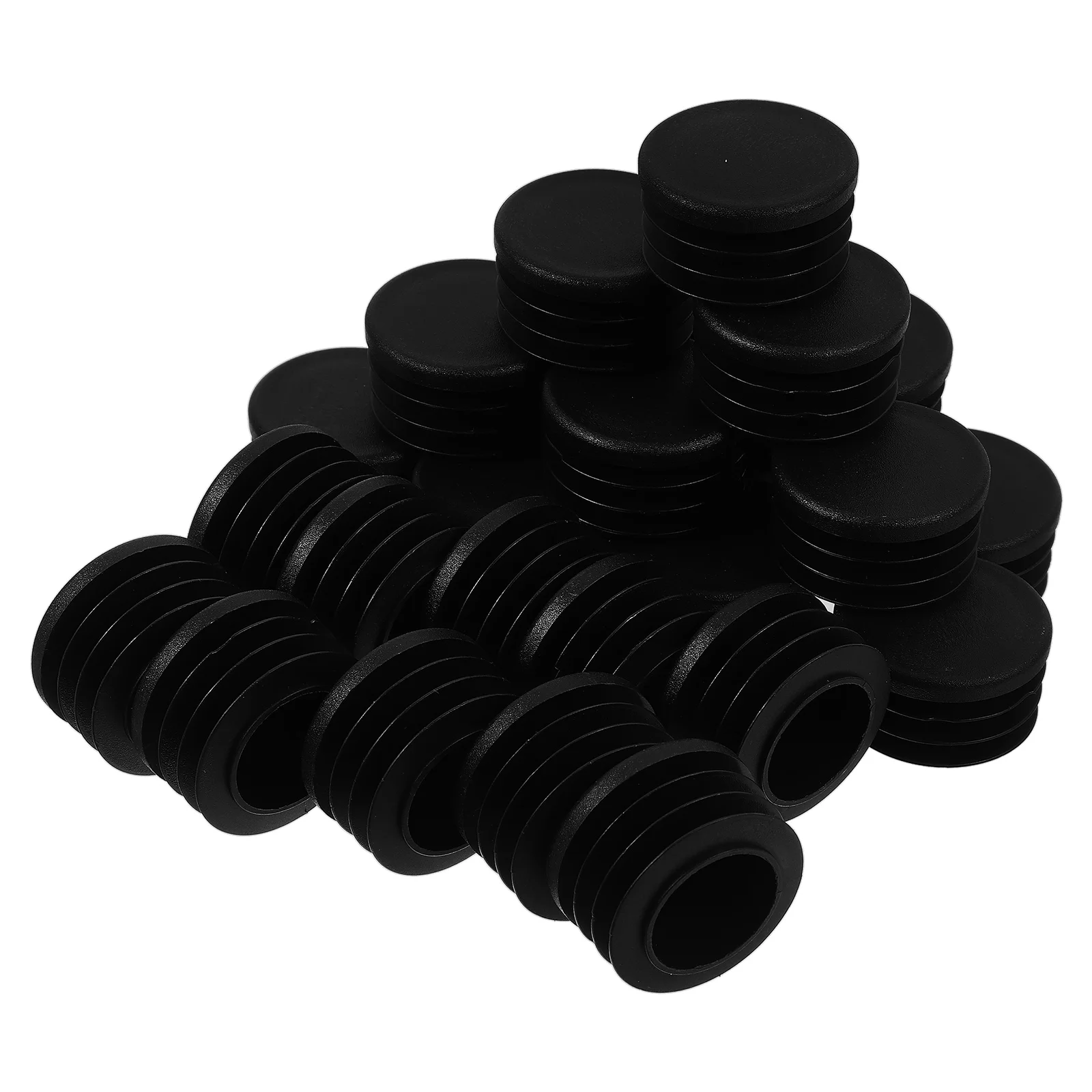 

100pcs Round Plug Tube Chair Leg Caps Stoppers PVC Furniture Feet Plugs Sliders Durable Scratch Resistant Soundproof Protector