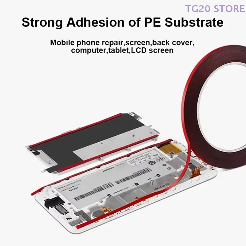 1Pcs 10M 3mm Self Adhesive Foam Sticker Fix Double Side Tape LCD Pannel Mobile Phone Repair For Cellphone Touch Screen