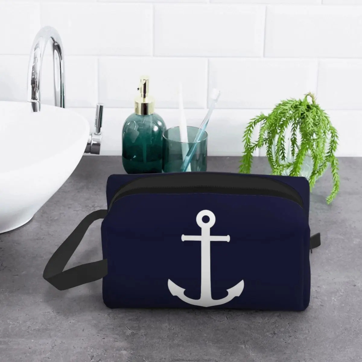 Ancora-branca-em-azul-marinho-saco-de-maquiagem-organizador-de-cosmeticos-armazenamento-dopp-kit-de-higiene-pessoal-saco-de-cosmeticos-feminino-beleza-viagem-lapis-caso