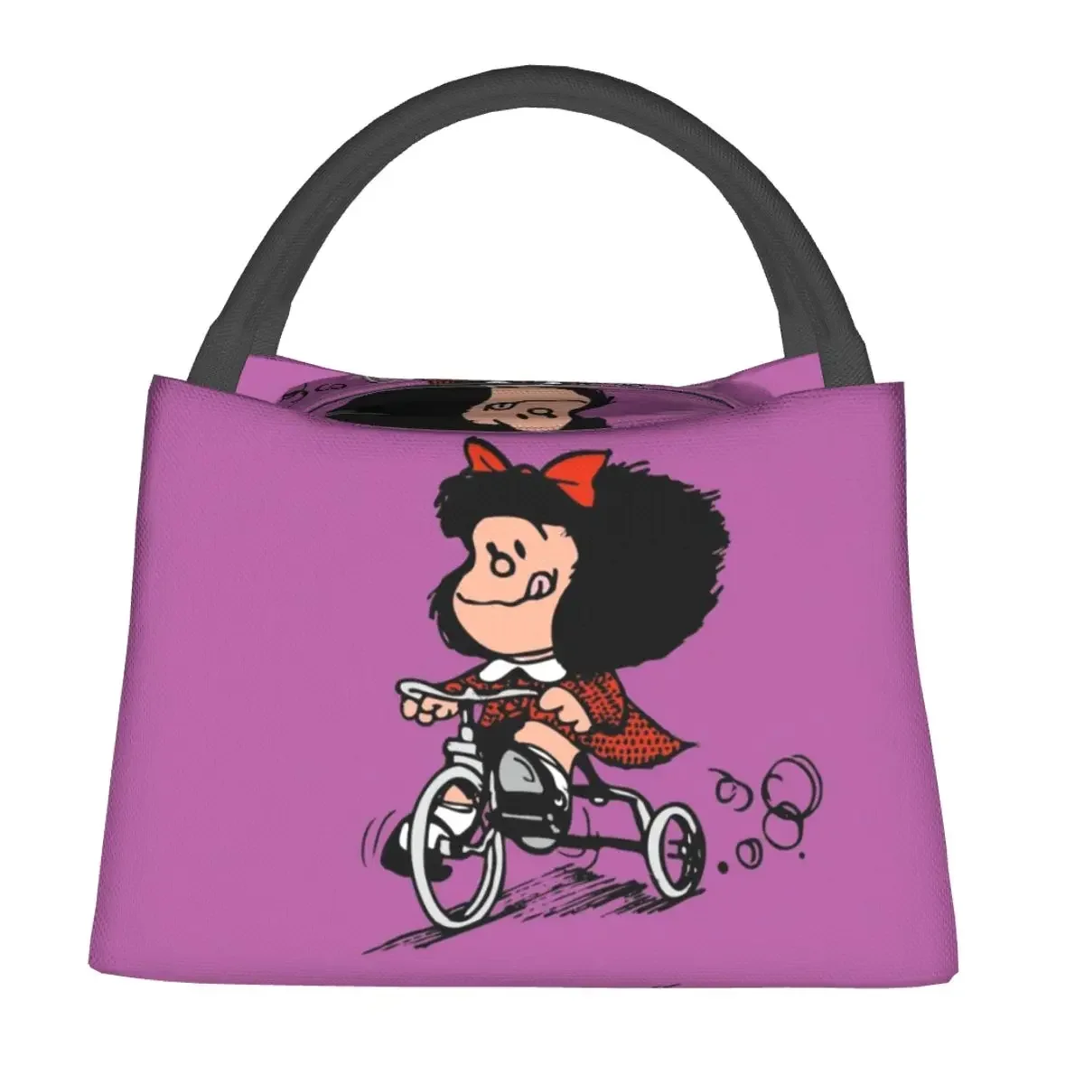 

Funny Mafalda Lunch Bag For Girls Cartoon Business Lunch Box Leisure School Cooler Bag Convenient Waterproof Thermal Lunch Bags